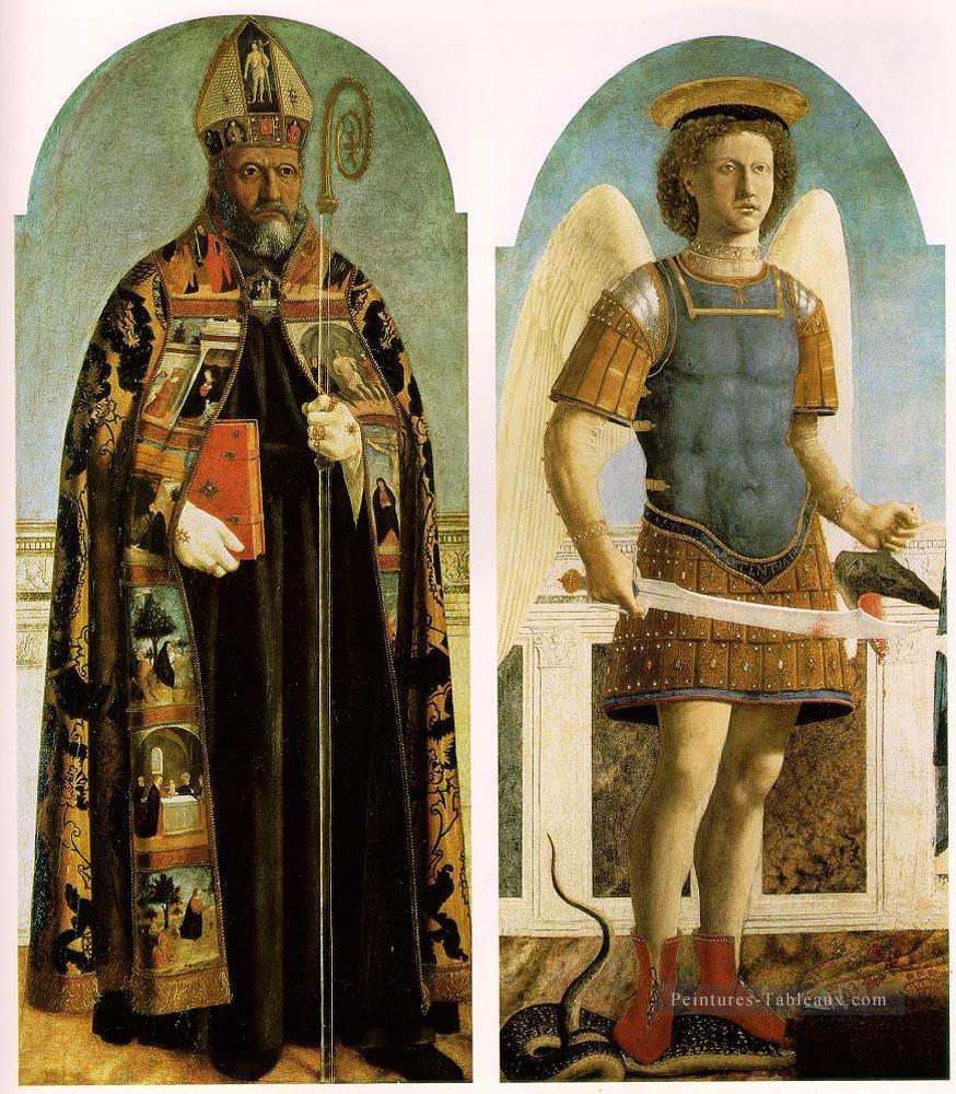 Polyptyque de saint Augustin Humanisme de la Renaissance italienne Piero della Francesca Peintures à l'huile
